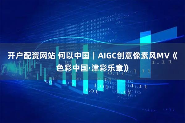 开户配资网站 何以中国｜AIGC创意像素风MV《色彩中国·津彩乐章》